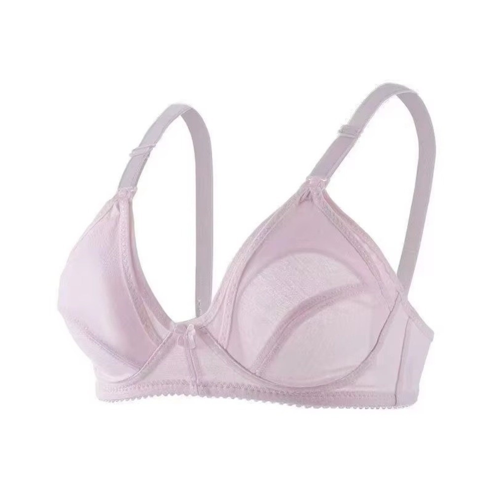 Nursing Bra Sleep - เสื้อชั้นในสำหรับให้นมบุตรแบบไร้โครง ผ้าฝ้าย ไซส์ใหญ่ แบบเปิดหน้าอก ชุดนอน ชุดชั้นในไร้โครง