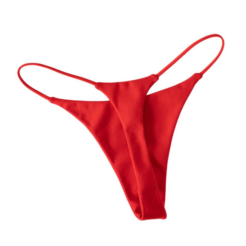 Seamless Underwear Women - กางเกงในผู้หญิงเอวต่ำผ้าฝ้ายแบบ Thong เซ็กซี่ บิกินี่ไร้รอยต่อ จีสตริง ชุดชั้นในกีฬา