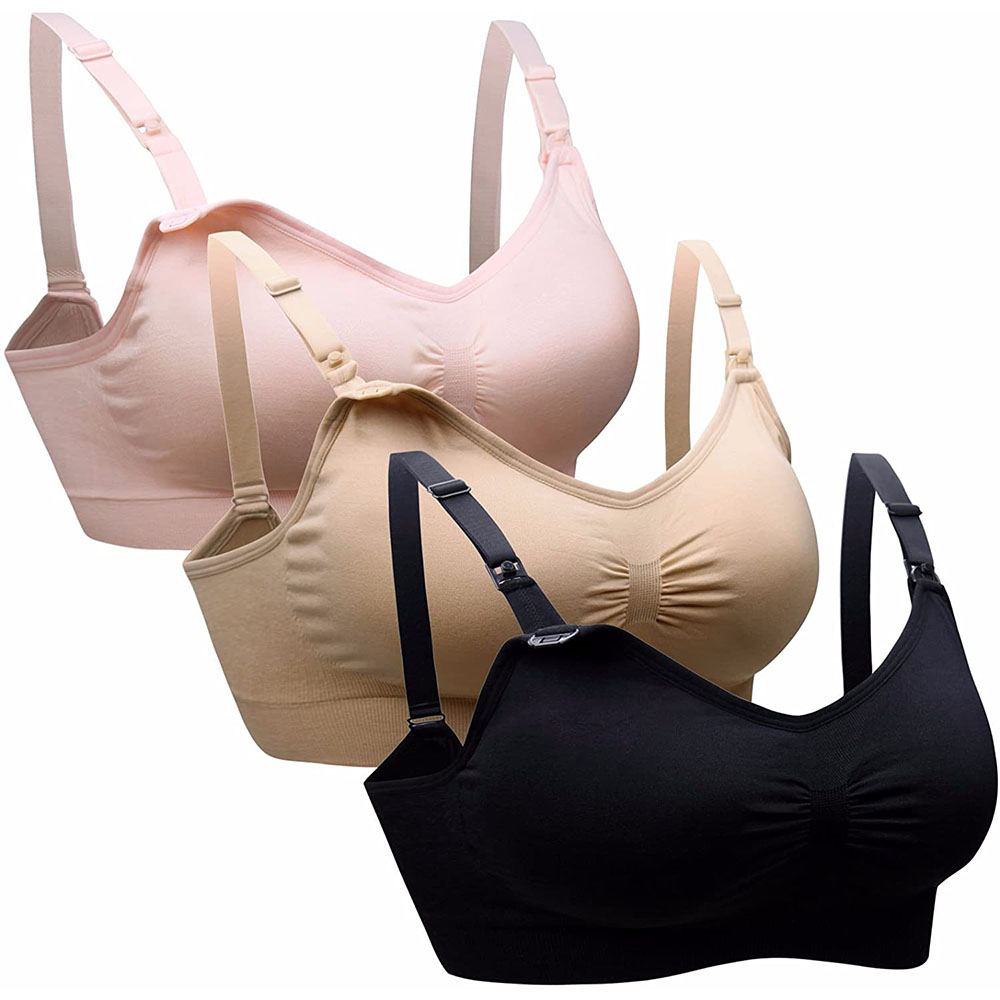Nursing Bra Sleep - เสื้อผ้าให้นมบุตรแบบไร้โครง บราให้นมบุตรผ้าฝ้ายสำหรับหญิงตั้งครรภ์ ชุดชั้นในสำหรับให้นมบุตรขณะตั้งครรภ์ ชุดนอนให้นมบุตร ชุดชั้นในให้นมบุตร