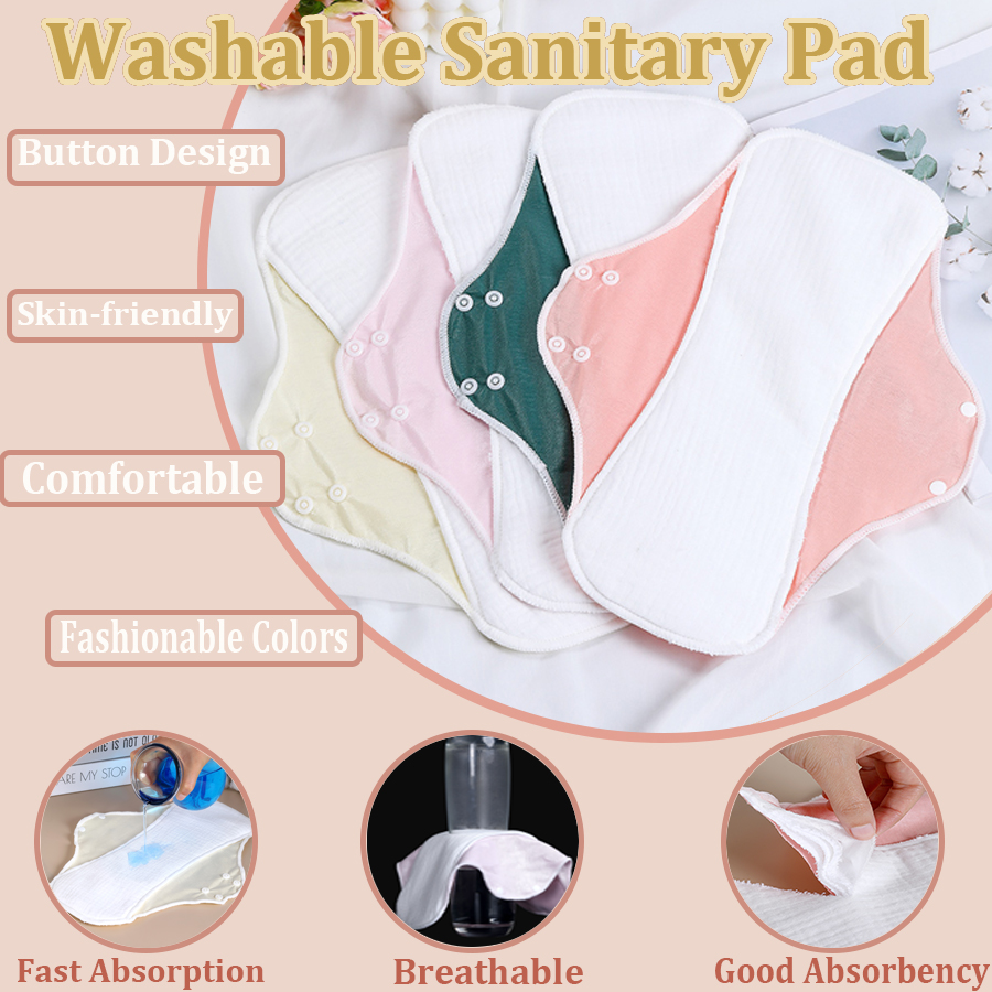 Period Panty Absorbent - 1 PC ล้างทําความสะอาดได้สุขาภิบาลสําหรับผู้หญิง,Reusable ประจําเดือนชุดชั้นใน Liners Panty