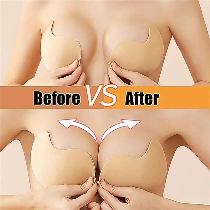 บราไร้สายแบบแปะ บราดันทรงไร้สา - Silicone Bra Adhesive บทวิจารณ์และราคา