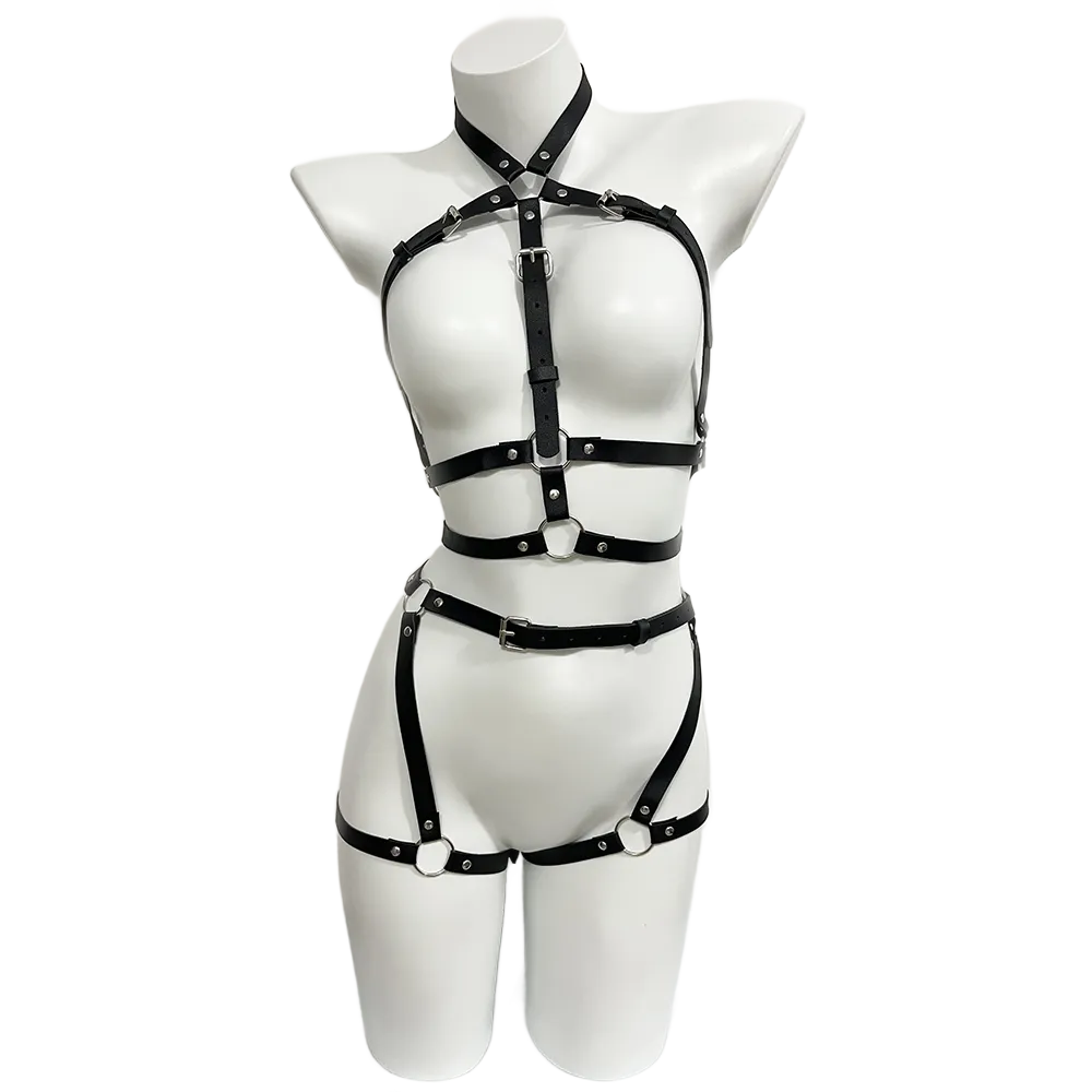 สายรัดสําหรับผู้หญิง Pu หนังขา - Garter Belt Set บทวิจารณ์และราคา