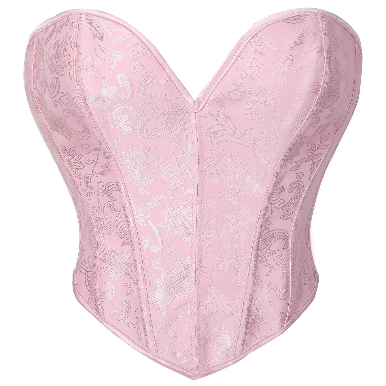 คอร์เซ็ตสีชมพูสไตล์กอธิควิคตอเ - Strapless Bra Backless บทวิจารณ์และราคา