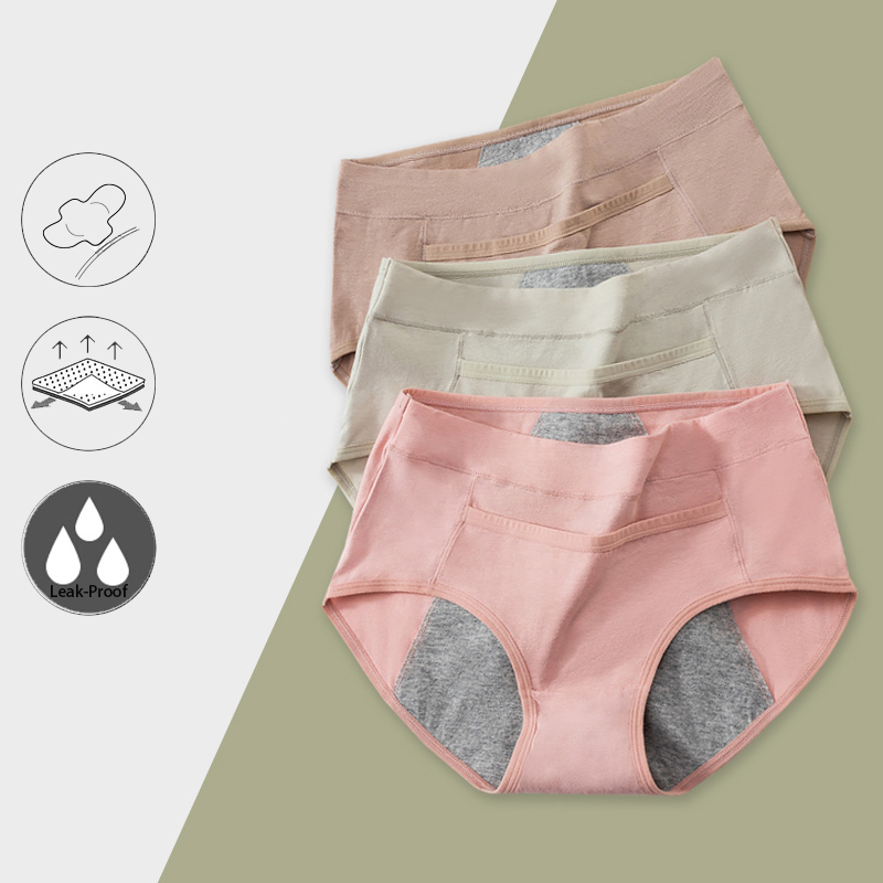 ผ้าฝ้ายประจําเดือนกางเกงรั่ว P - Seamless Underwear Women บทวิจารณ์และราคา