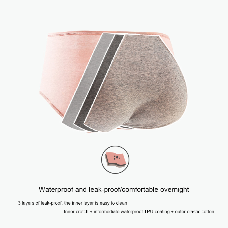 ผ้าฝ้ายประจําเดือนกางเกงรั่ว P - Seamless Underwear Women บทวิจารณ์และราคา