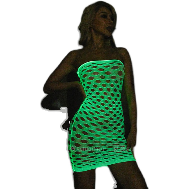 ชุดบอดี้สูทตาข่ายเรืองแสงในที่ - Bodystocking Fishnet บทวิจารณ์และราคา