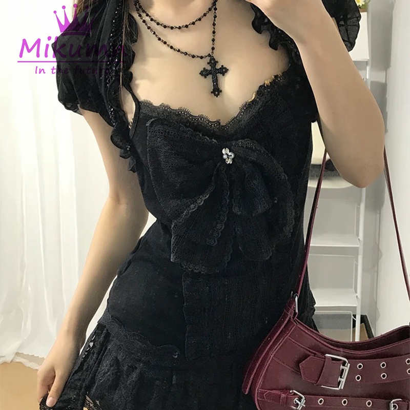 ชุดเซ็ต 3 ชิ้นสไตล์โกธิคโลลิต้ - Cami Top Lace บทวิจารณ์และราคา