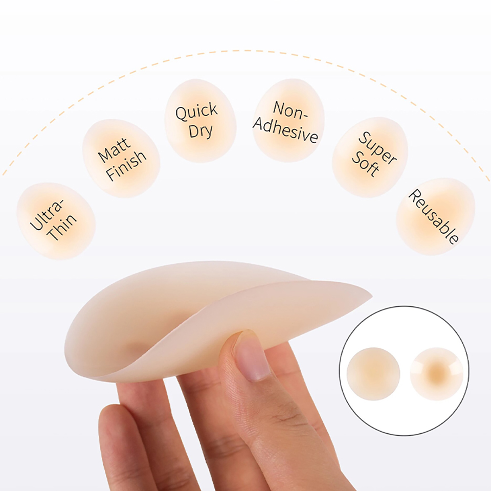 กาวปิดหัวนมแบบกันน้ำได้แผ่นซิล - Silicone Bra Adhesive บทวิจารณ์และราคา