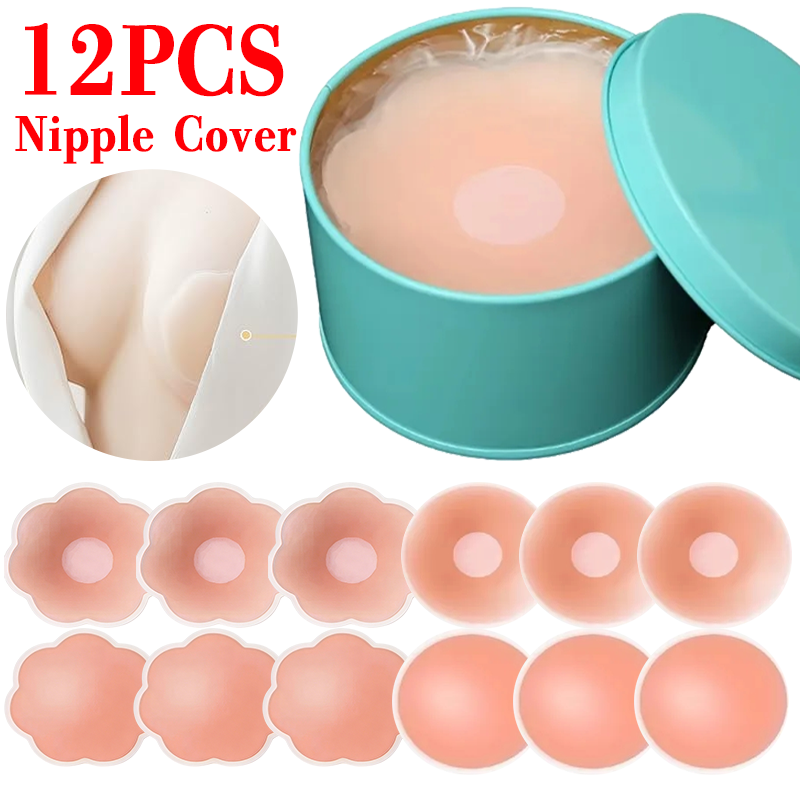 แผ่นปิดจุกนมซิลิโคนแบบแปะ 6/12 - Silicone Bra Adhesive บทวิจารณ์และราคา