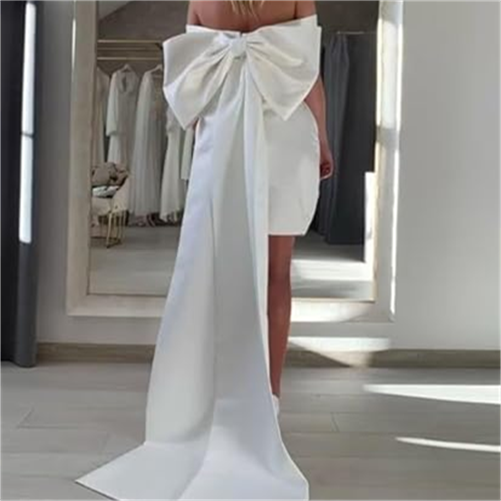รักโบว์ใหญ่หรูหราสำหรับเจ้าสาว - Robe Silk Women บทวิจารณ์และราคา