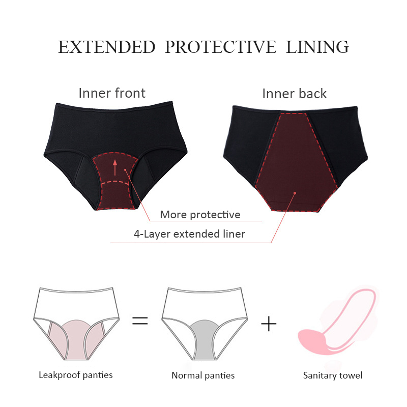 3 ชิ้น Heavy Flow ประจําเดือนก - Period Panty Absorbent บทวิจารณ์และราคา