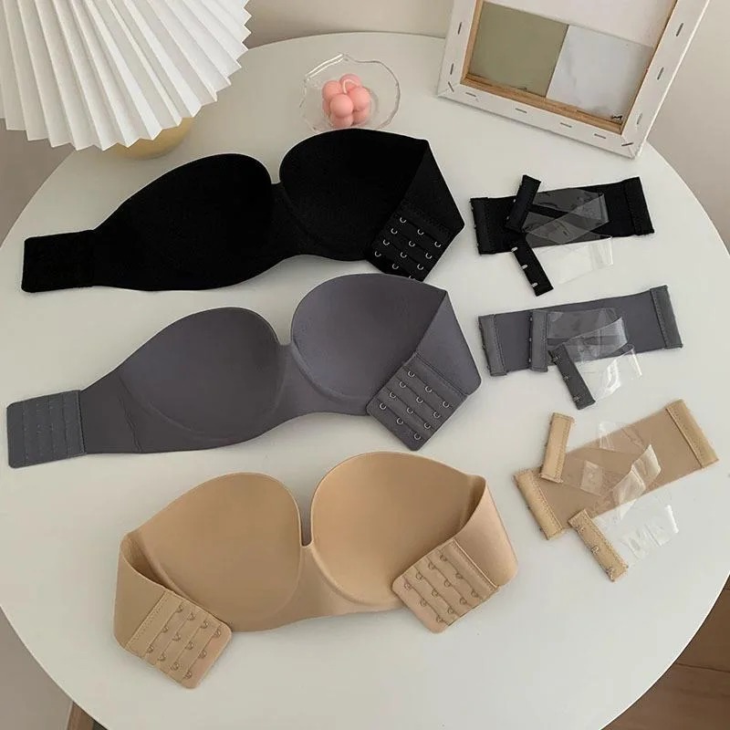 บราไร้สายเสริมฟองน้ำแบบดันทรง  - Strapless Bra Backless บทวิจารณ์และราคา