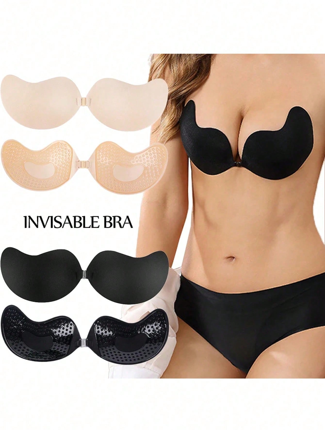 แผ่นเสริมหน้าอกแบบไร้สาย 2 ชิ้ - Push Up Bra Padded บทวิจารณ์และราคา
